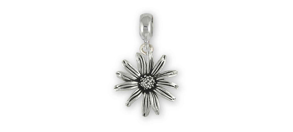 Black Eyed Susan Slide Charm Jewelry Sterling Silver Compatible With Pandora Bracelet BES1-PNS