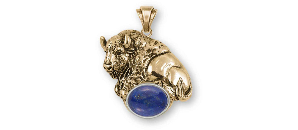 Bison Charms Bison Pendant 14k Gold Vermeil Buffalo Jewelry Bison jewelry