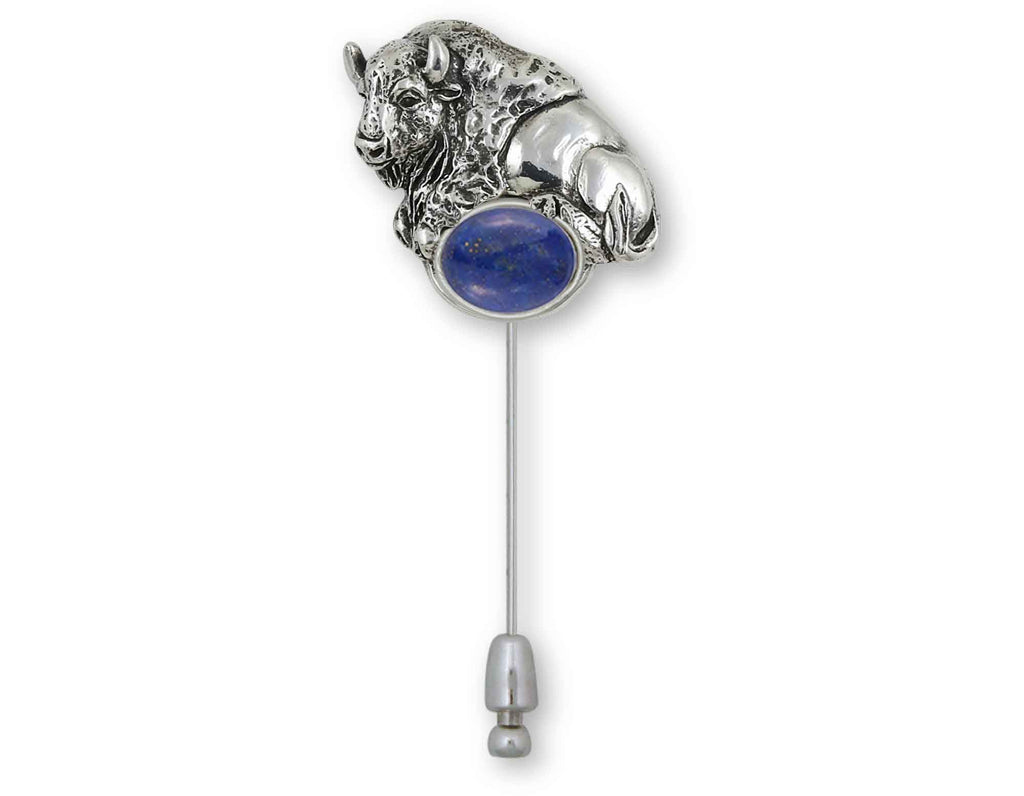 Bison Charms Bison Brooch Pin Sterling Silver And Stainless Steel Buffalo Jewelry Bison jewelry