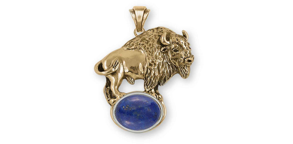 Bison Charms Bison Pendant 14k Gold Vermeil Buffalo Jewelry Bison jewelry
