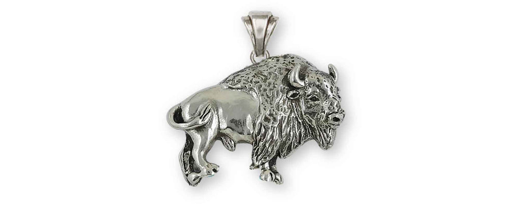 Bison Charms Bison Pendant Sterling Silver Buffalo Jewelry Bison jewelry