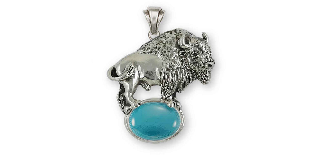 Bison Charms Bison Pendant Sterling Silver Buffalo Jewelry Bison jewelry