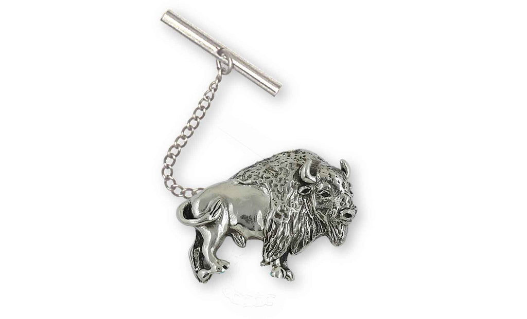 Bison Charms Bison Tie Tack Sterling Silver Buffalo Jewelry Bison jewelry