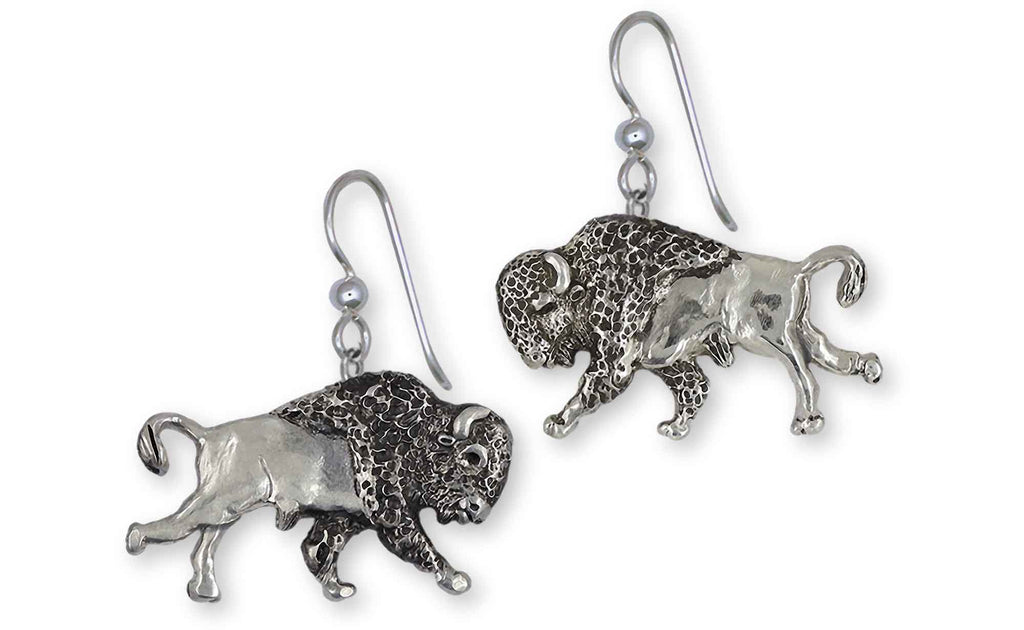 Bison Charms Bison Earrings Sterling Silver Buffalo And Bison Jewelry Bison jewelry
