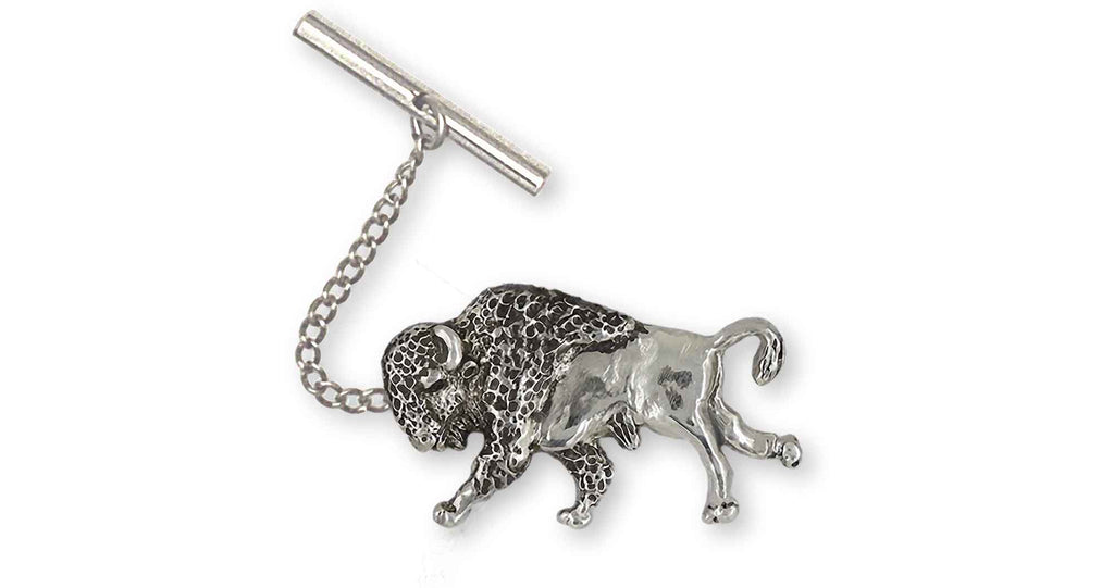 Bison Charms Bison Tie Tack Sterling Silver Buffalo And Bison Jewelry Bison jewelry