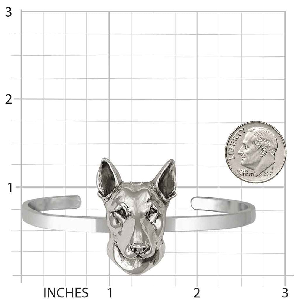 Bull Terrier Bracelet Handmade Sterling Silver Dog Jewelry BU3-HB