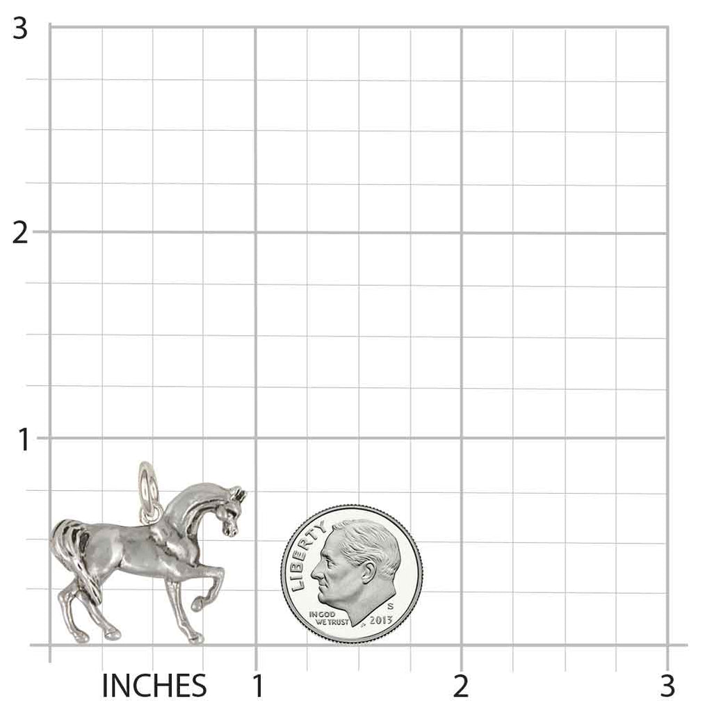 Horse Charm Jewelry Sterling Silver Handmade Horse Charm EQU12-C