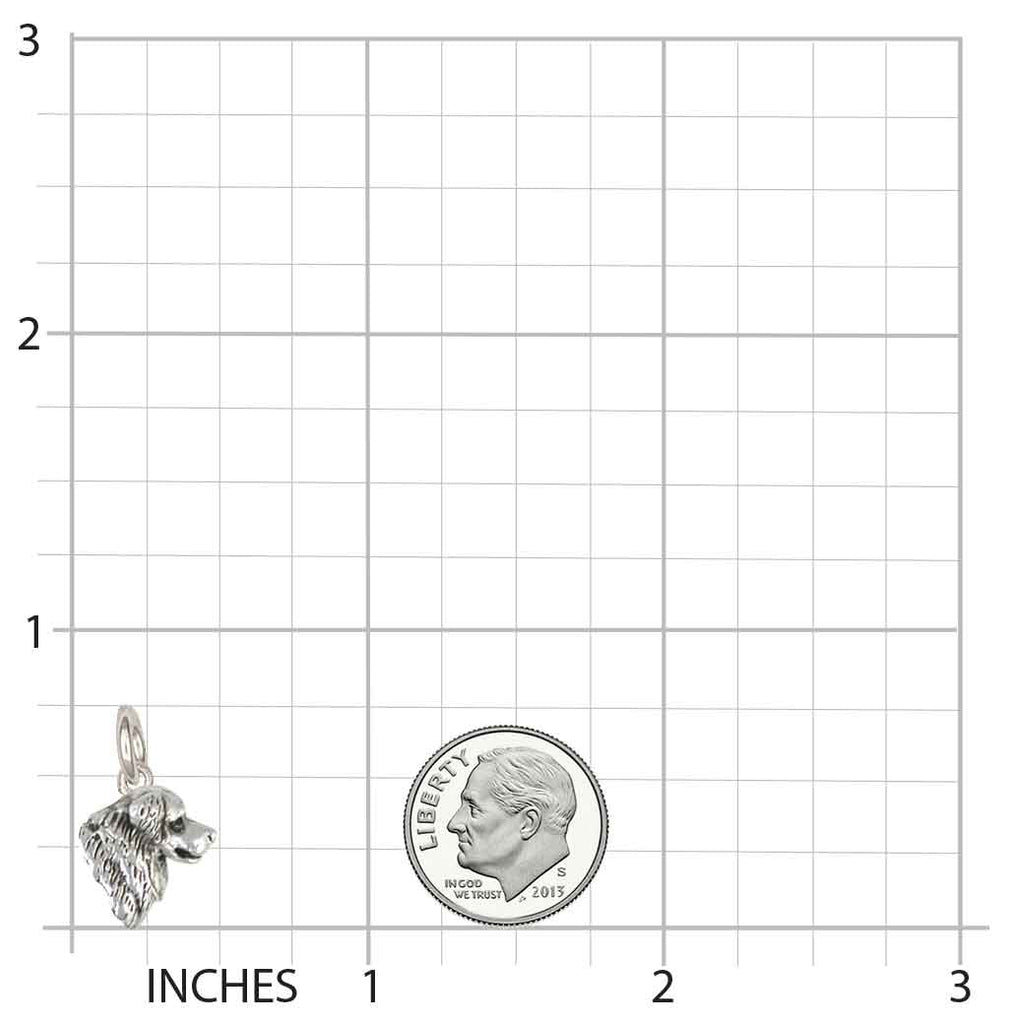 Bernese Mountain Dog Charm Jewelry Sterling Silver Handmade Dog Charm BMD2H-C