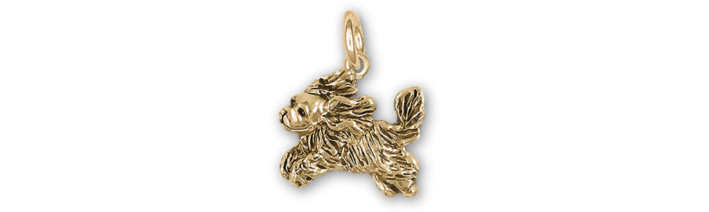 Cavalier King Charles Spaniel Charms Cavalier King Charles Spaniel Charm 14k Yellow Gold Cavalier Jewelry Cavalier King Charles Spaniel jewelry