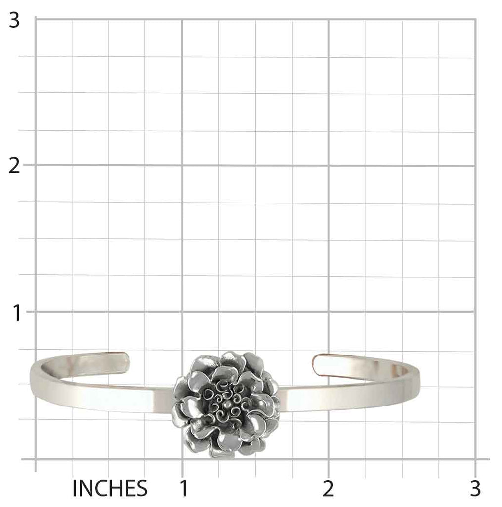 Marigold Bracelet Jewelry Sterling Silver Handmade Flower Bracelet MRG2-CB