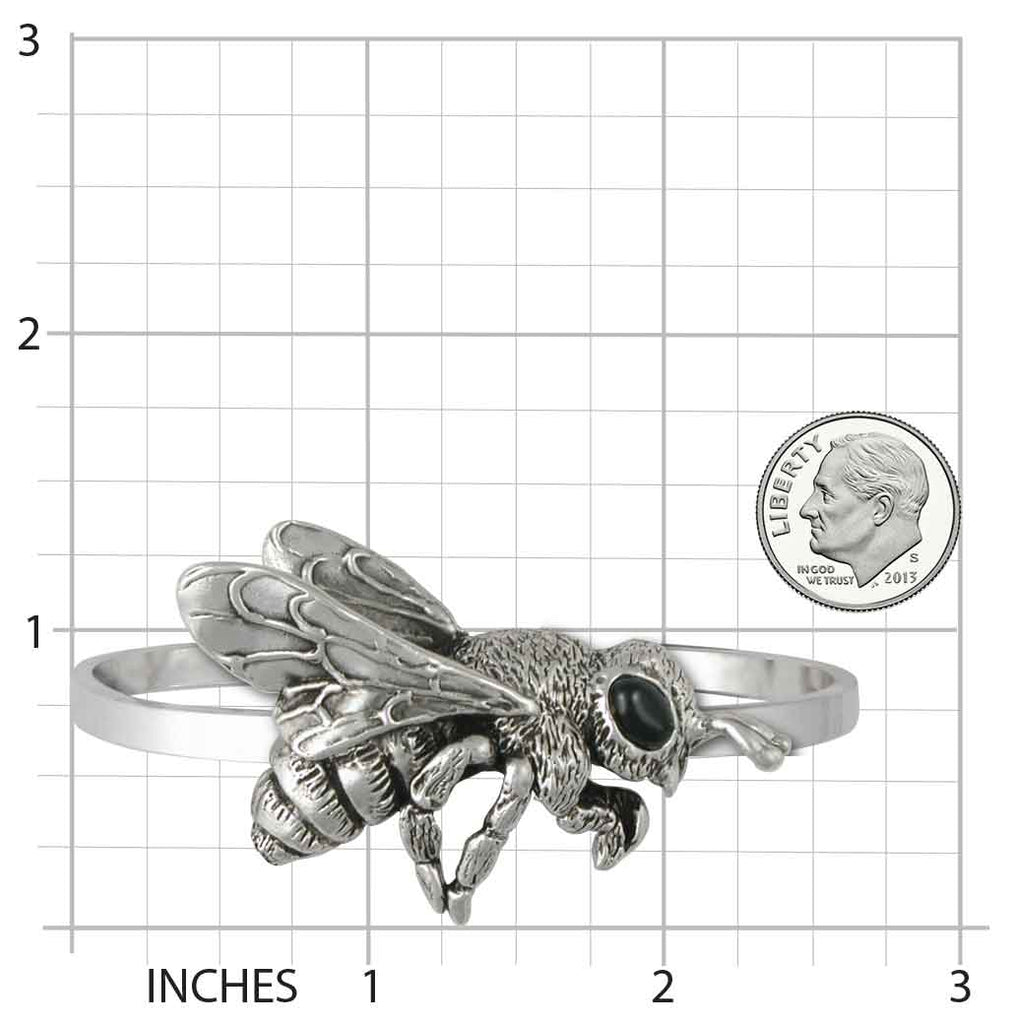 Honey Bee Bracelet Jewelry Sterling Silver Handmade Honeybee Bracelet BEE1-CB
