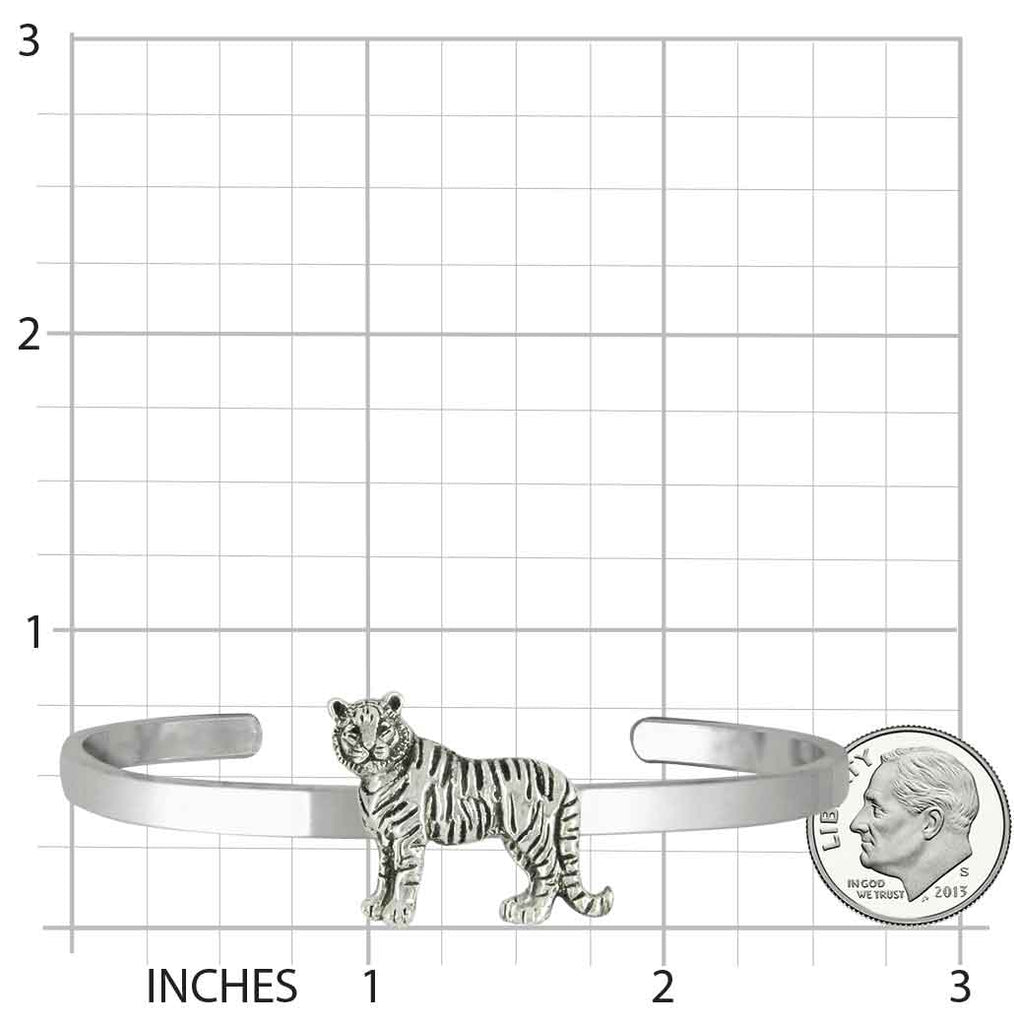 Tiger Jewelry Sterling Silver Handmade Tiger Bracelet  TIG1-CB