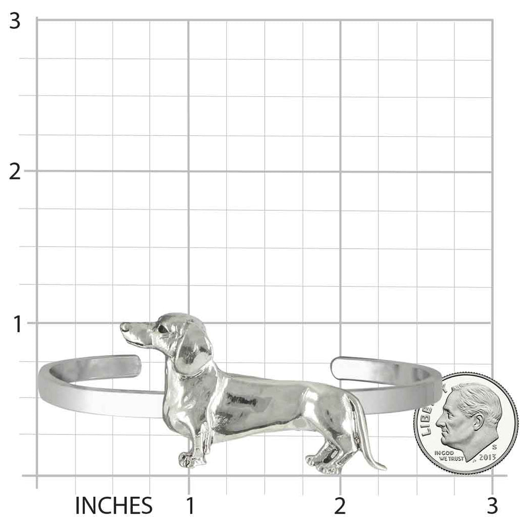 Dachshund Jewelry Sterling Silver Handmade Dachshund Bracelet  D53-CB