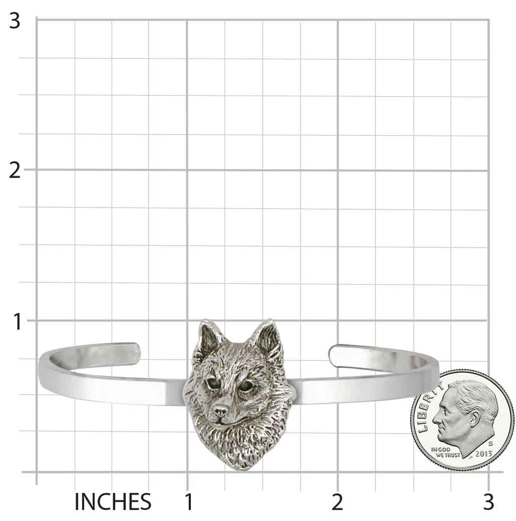 Schipperke Jewelry Sterling Silver Schipperke Bracelet Handmade Dog Jewelry SK-CB