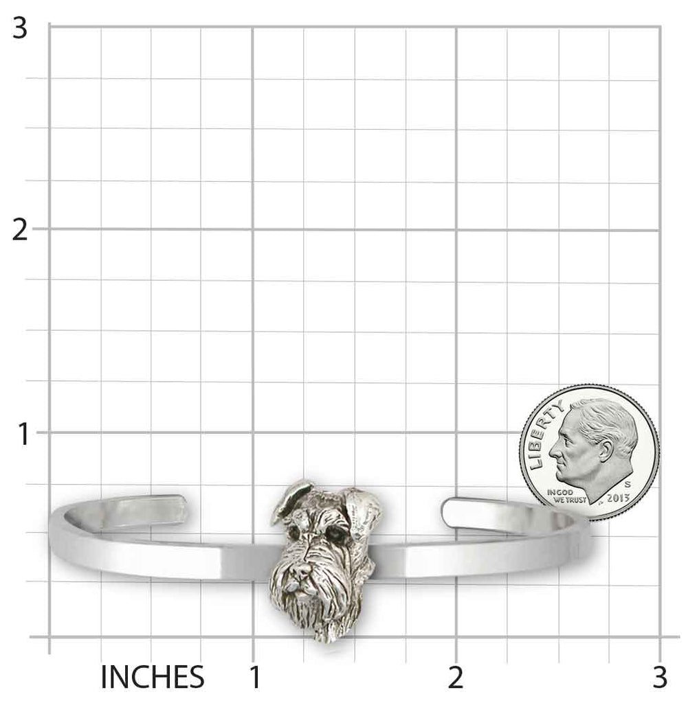 Schnauzer Bracelet Jewelry Sterling Silver Handmade Schnauzer Bracelet CH22-CB