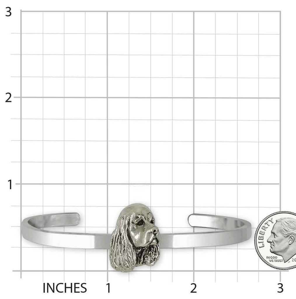 Cocker Spaniel Bracelet Sterling Silver Handmade Cocker Spaniel Jewelry  CK8-CB
