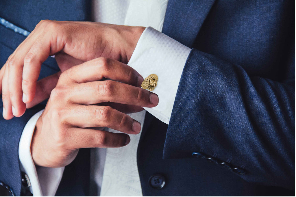 Cocker Spaniel Cufflinks 14k Gold Vermeil Handmade Cocker Spaniel Jewelry  CK8-CLVM