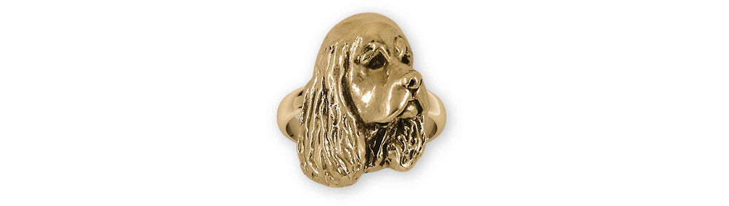 Cocker Spaniel Charms Cocker Spaniel Ring 14k Yellow Gold Cocker Spaniel Jewelry Cocker Spaniel jewelry