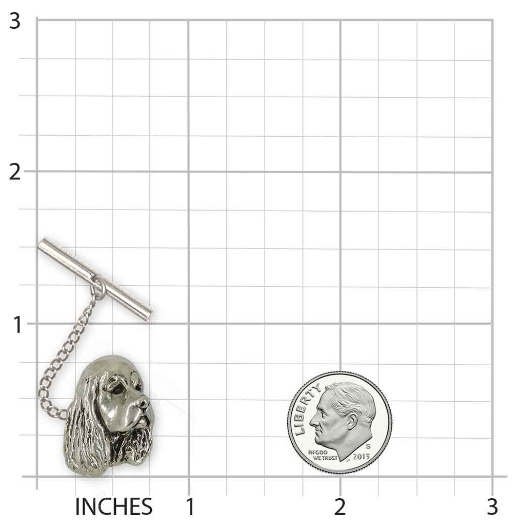 Cocker Spaniel Tie Tack Sterling Silver Handmade Cocker Spaniel Jewelry  CK8-TT