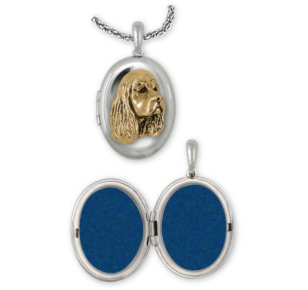 Cocker Spaniel Charms Cocker Spaniel Photo Locket 14k Gold Vermeil Cocker Spaniel Jewelry Cocker Spaniel jewelry