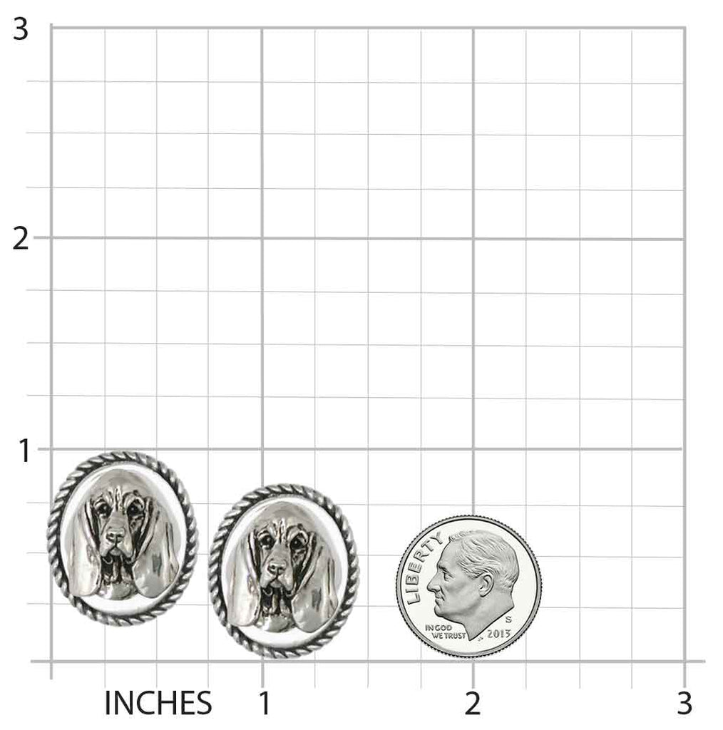 Basset Hound Cufflinks Jewelry Sterling Silver Handmade Dog Cufflinks BAS3-CL