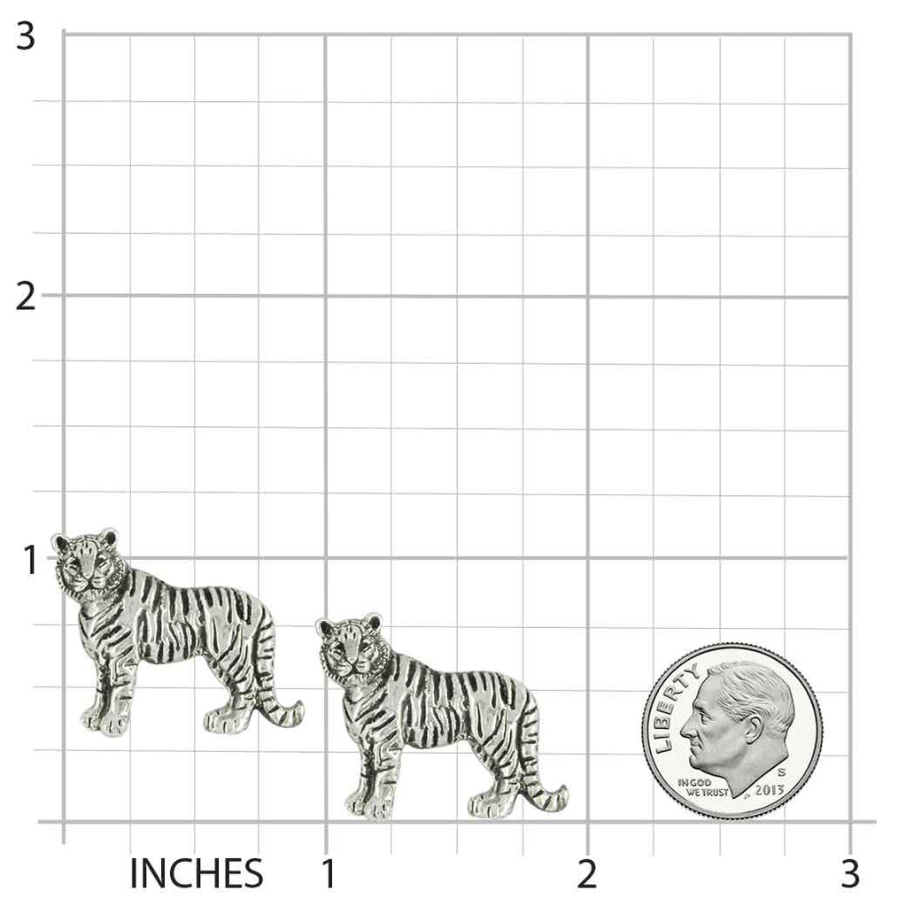 Tiger Jewelry Sterling Silver Handmade Tiger Cufflinks  TIG1-CL