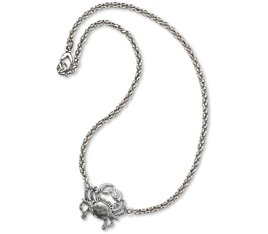 Crab Charms Crab Ankle Bracelet Sterling Silver Crab Jewelry Crab jewelry