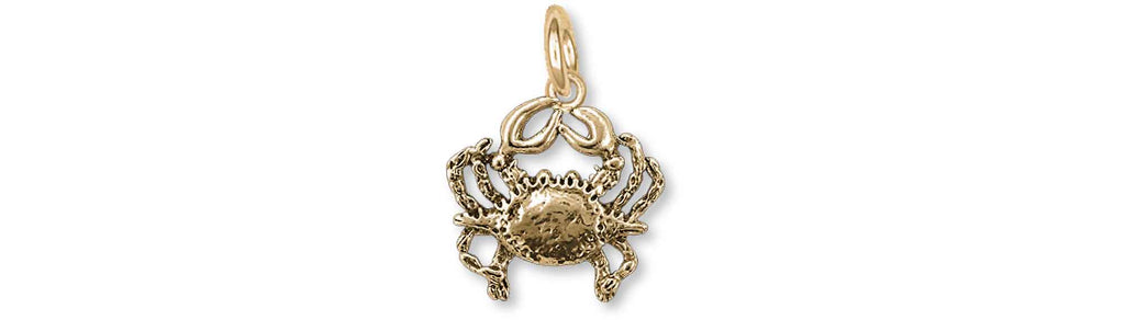 Crab Charms Crab Charm 14k Gold Vermeil Crab Jewelry Crab jewelry