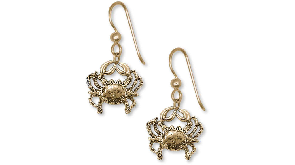 Crab Charms Crab Earrings 14k Gold Vermeil Crab Jewelry Crab jewelry