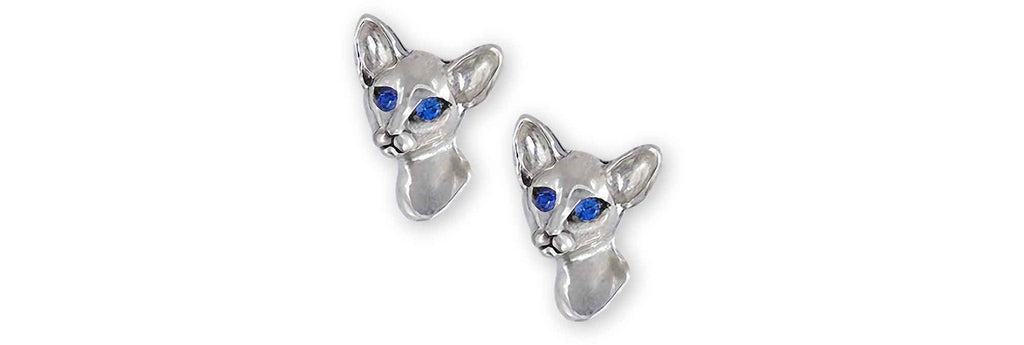 Siamese Cat Charms Siamese Cat Cufflinks Sterling Silver Siamese Cat Jewelry Siamese Cat jewelry