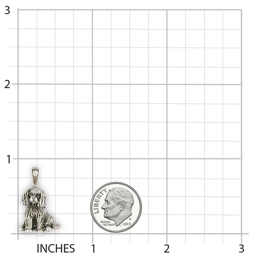 Cavalier King Charles Spaniel Pendant Jewelry Handmade Sterling Silver CV14-P