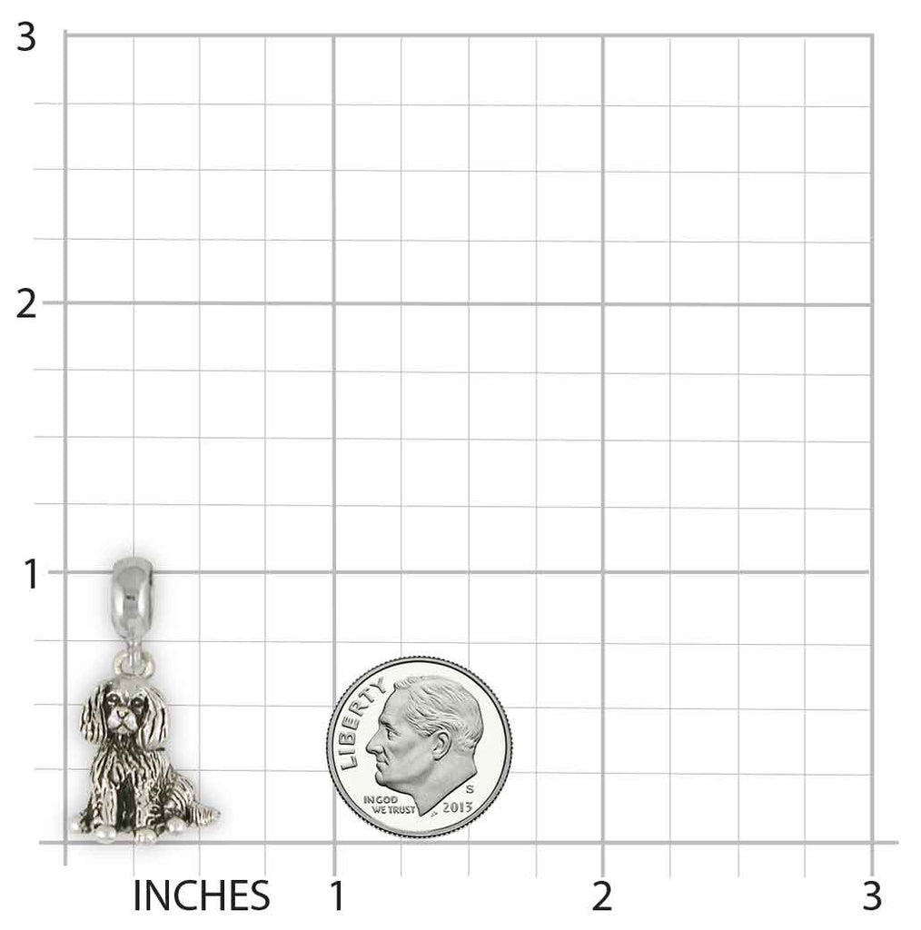 Cavalier King Charles Spaniel Charm Jewelry Handmade Sterling Silver Compatible With Pandora® CV14-PNS
