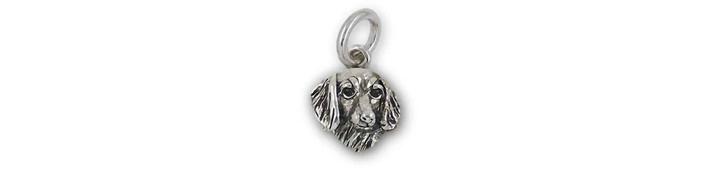 Dachshund Charms Dachshund Charm Sterling Silver Long Hair Dachshund Jewelry Dachshund jewelry