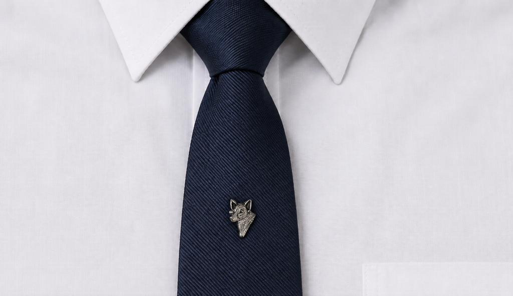 Australian Cattle Dog Tie Tack Jewelry Sterling Silver Handmade Dog Tie Tack ACD2-TT