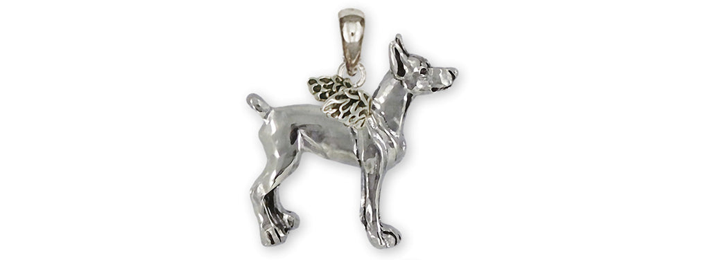 Doberman Charms Doberman Pendant Sterling Silver Doberman Pinscher Dobie Jewelry Doberman jewelry