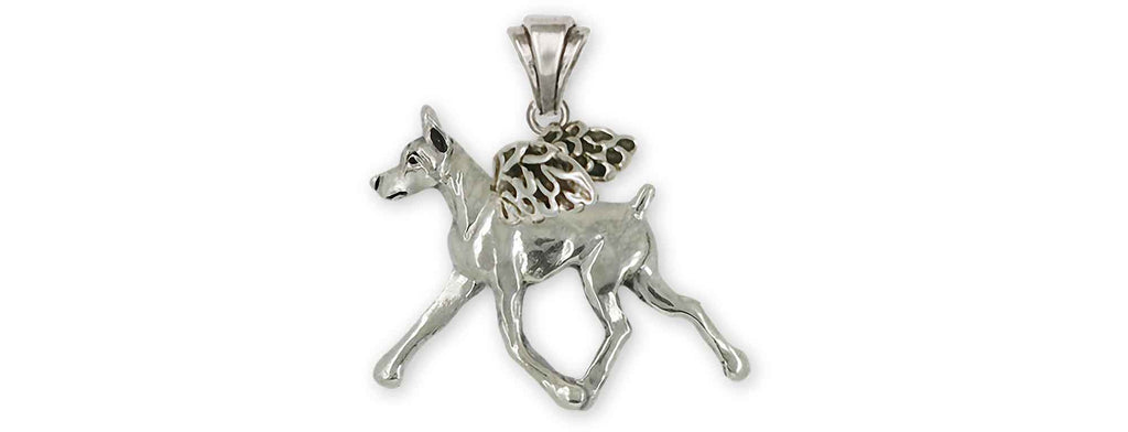 Doberman Charms Doberman Pendant Sterling Silver Doberman Pinscher Dobie Jewelry Doberman jewelry