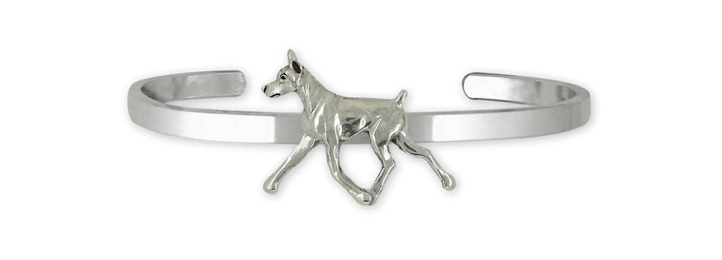 Doberman Charms Doberman Bracelet Sterling Silver Doberman Pinscher Dobie Jewelry Doberman jewelry