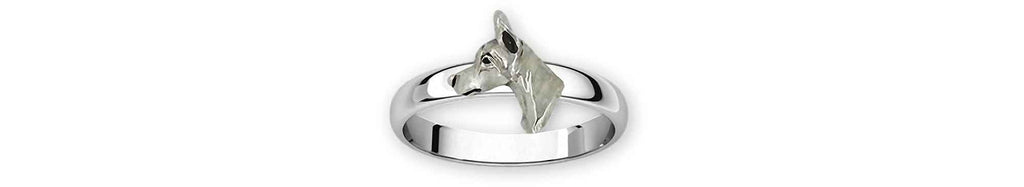 Doberman Charms Doberman Ring Sterling Silver Doberman Pinscher Dobie Jewelry Doberman jewelry