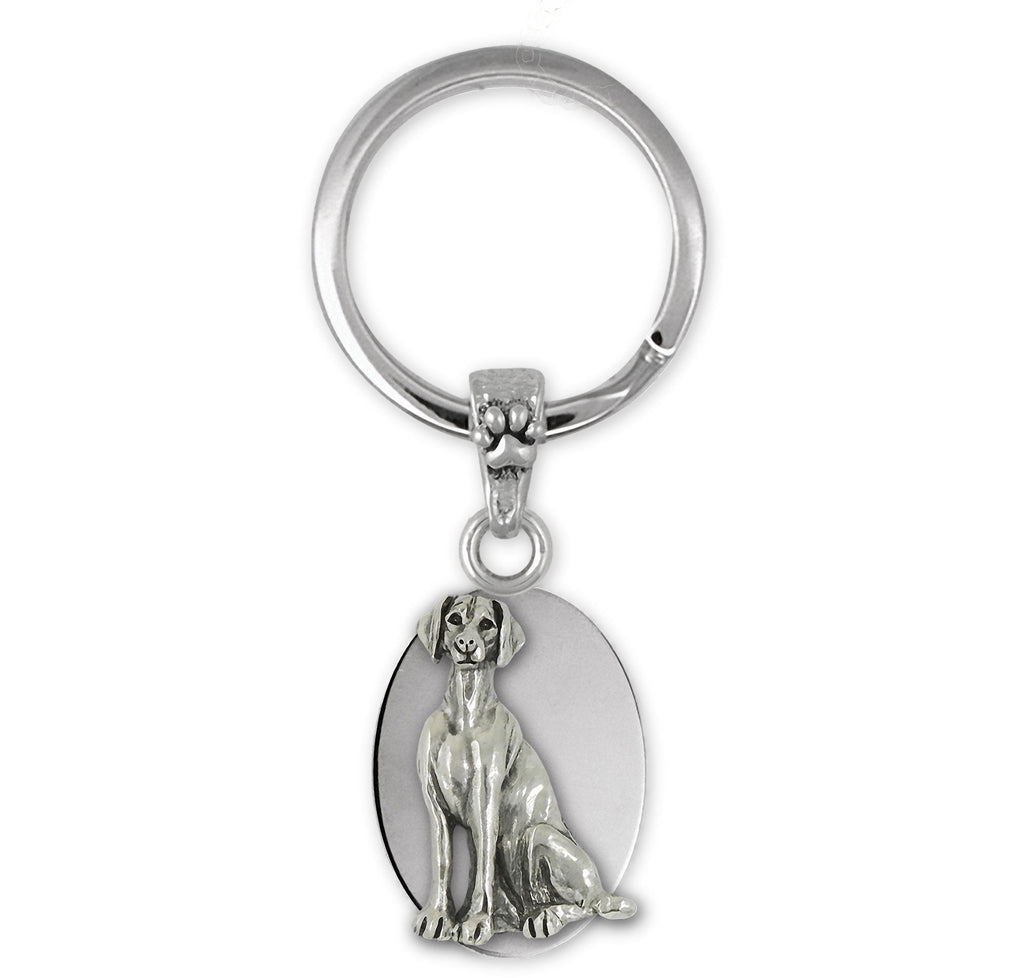 Doberman Charms Doberman Key Ring Sterling Silver Doberman Pinscher Dobie Jewelry Doberman jewelry