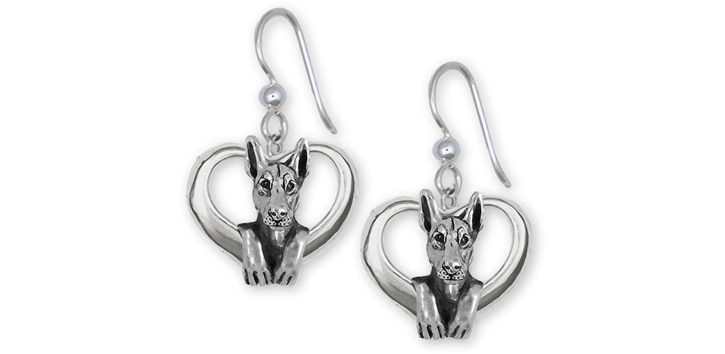 Doberman Charms Doberman Earrings Sterling Silver Doberman Pinscher Jewelry Doberman jewelry