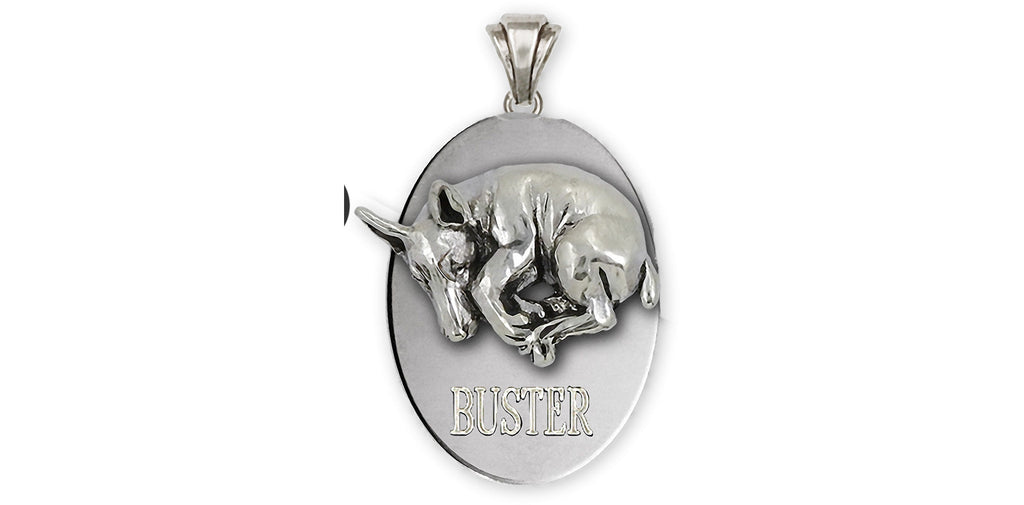 Doberman Charms Doberman Pendant Sterling Silver Doberman Pinscher Jewelry Doberman jewelry