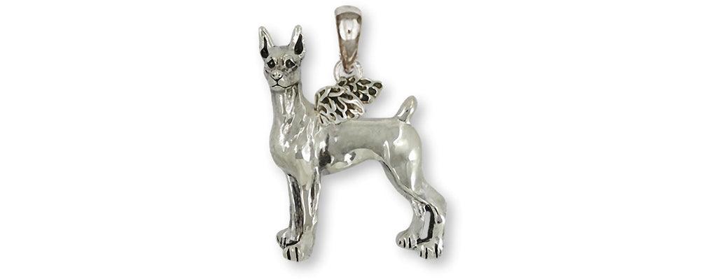 Doberman Charms Doberman Pendant Sterling Silver Doberman Pinscher Dobie Jewelry Doberman jewelry