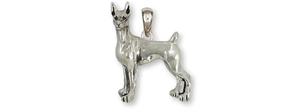 Doberman Charms Doberman Pendant Sterling Silver Doberman Pinscher Dobie Jewelry Doberman jewelry