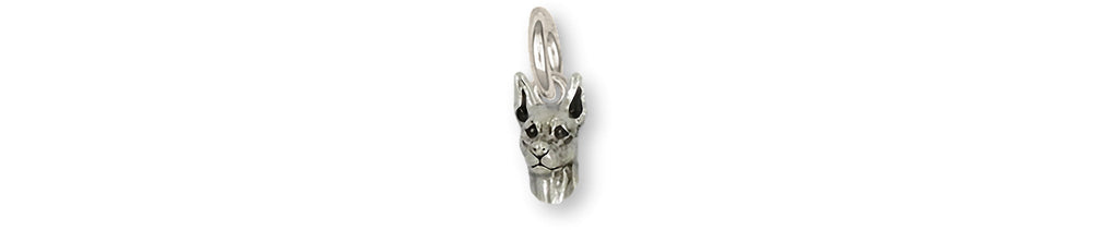 Doberman Charms Doberman Charm Sterling Silver Doberman Pinscher Dobie Jewelry Doberman jewelry