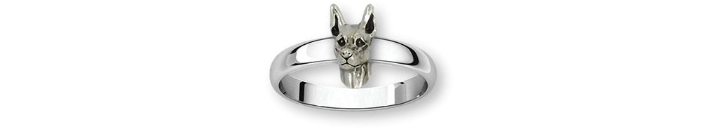 Doberman Charms Doberman Ring Sterling Silver Doberman Pinscher Dobie Jewelry Doberman jewelry