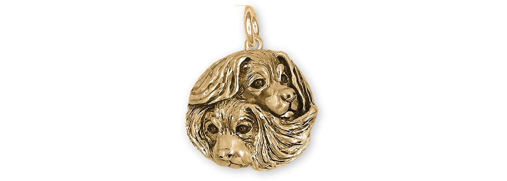 Cavalier King Charles Spaniel Charms Cavalier King Charles Spaniel Charm 14k Yellow Gold Cavalier King Charles Spaniel Jewelry Cavalier King Charles Spaniel jewelry