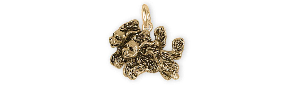 Cavalier King Charles Spaniel Charms Cavalier King Charles Spaniel Charm 14k Yellow Gold Cavalier Jewelry Cavalier King Charles Spaniel jewelry