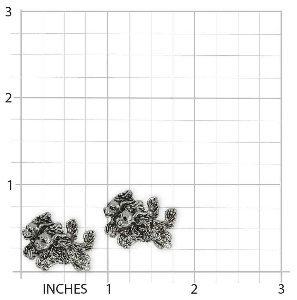 Cavalier King Charles Spaniel Cufflinks Sterling Silver Handmade Cavalier Jewelry  DCV2-CL