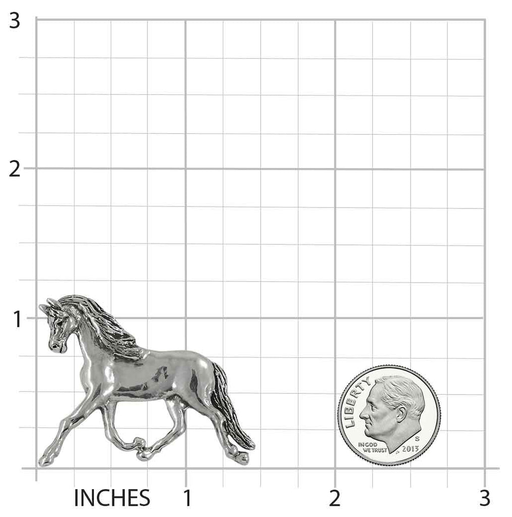 Arabian Horse Brooch Pin Sterling Silver Handmade Arabian Horse Jewelry  EQ18-BR