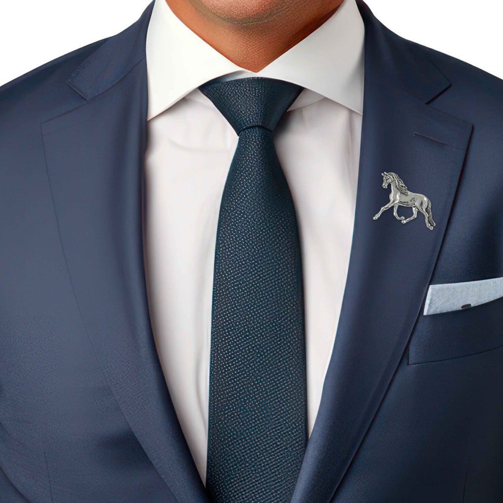 Arabian Horse Brooch Pin Sterling Silver Handmade Arabian Horse Jewelry  EQ18-BR